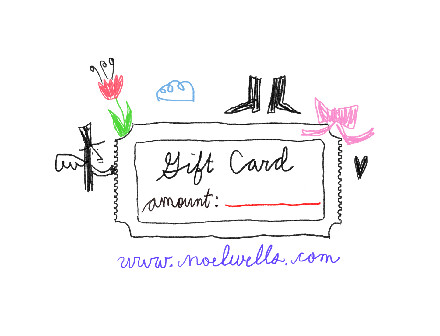 Noël Wells Web Shop Gift Card