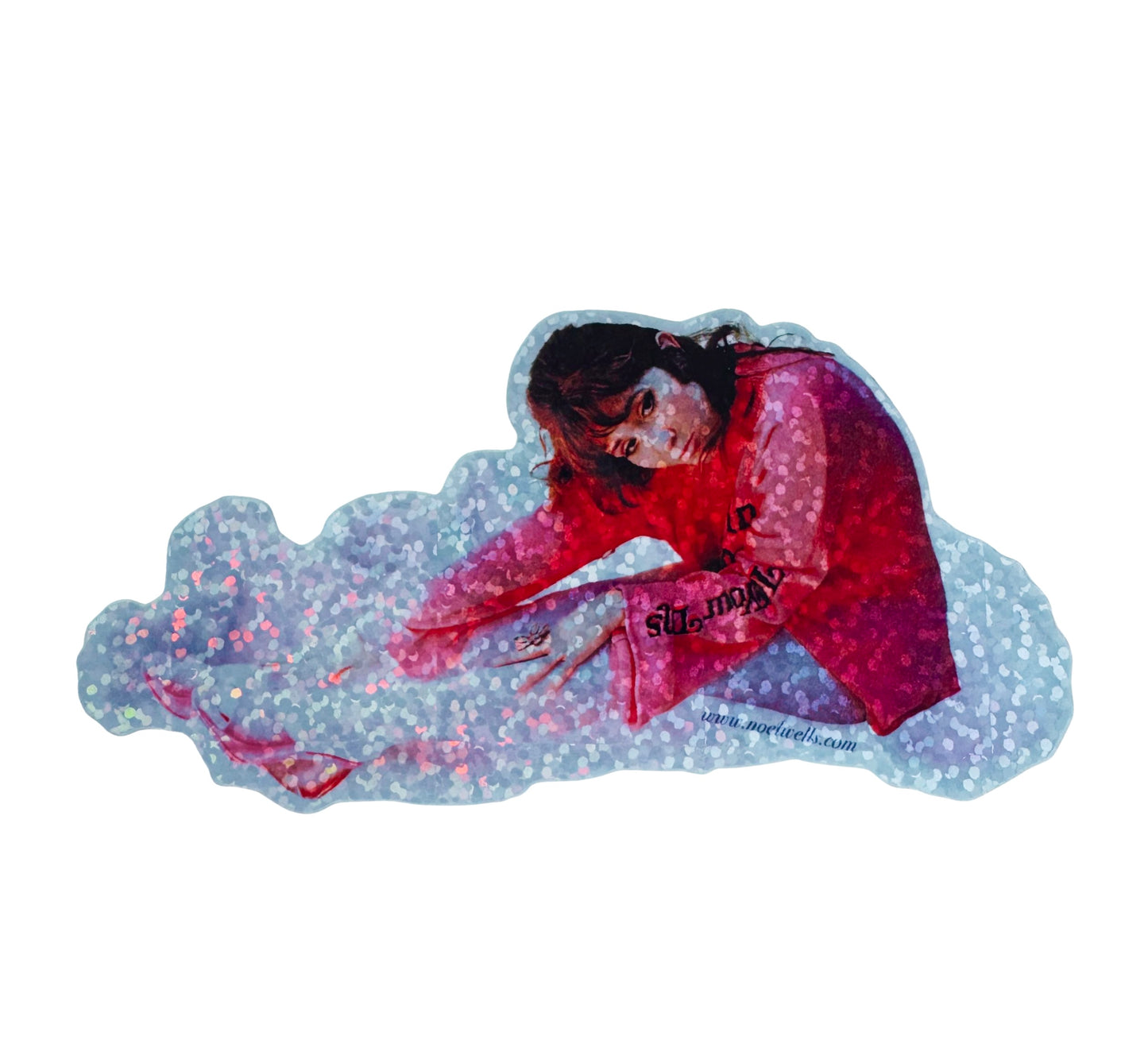 Holographic Glitter “Noël in the Clouds Sticker